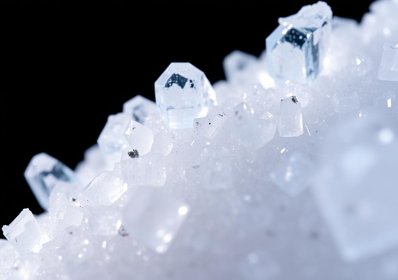 Crystalline mineral salts recovered from brine
